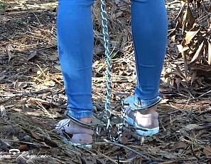 Handcuffed_shackled_and_locked_outdoors